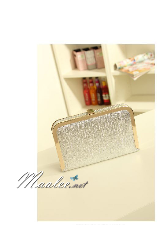 พร้อมส่ง Evening Clutch กระเป๋าออกงาน สีดำ ทรงสีเหลี่ยม พร้อมสายสะพาย ขนาด S