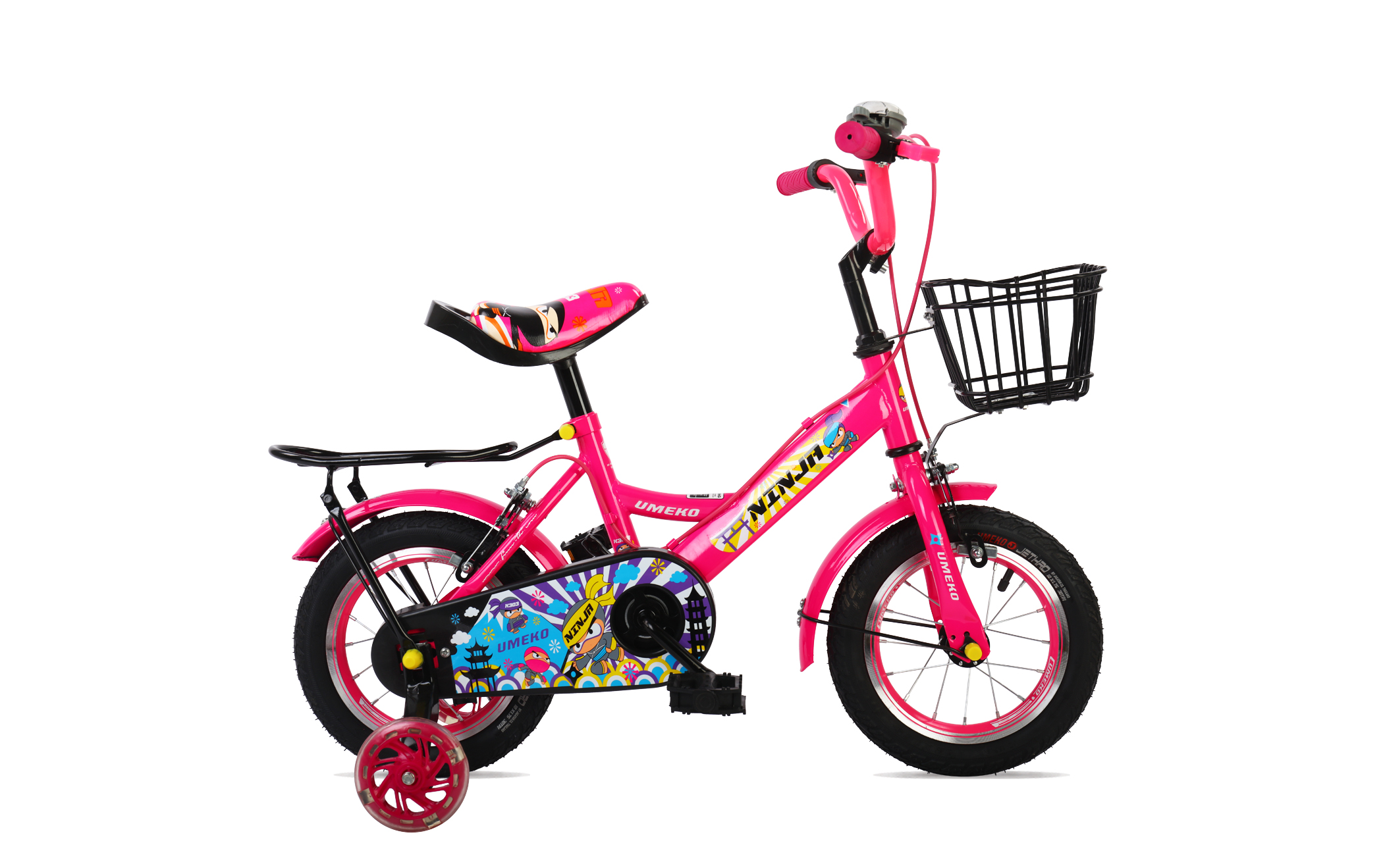 จักรยานเด็ก UMEKO NINJA K303 1V 12" เฟรมเหล็ก วงล้อ 12 นิ้ว พร้อมประคองกันล้ม