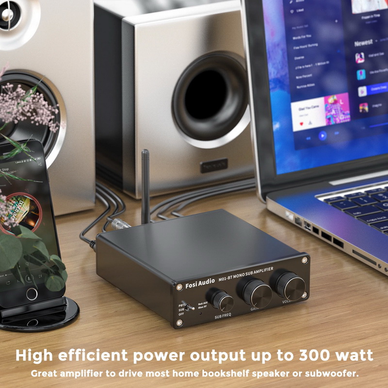 Fosi Audio M01-BT Bluetooth Amplifier ClassD ชิป TDA7498E ประกันศูนย์ไทย