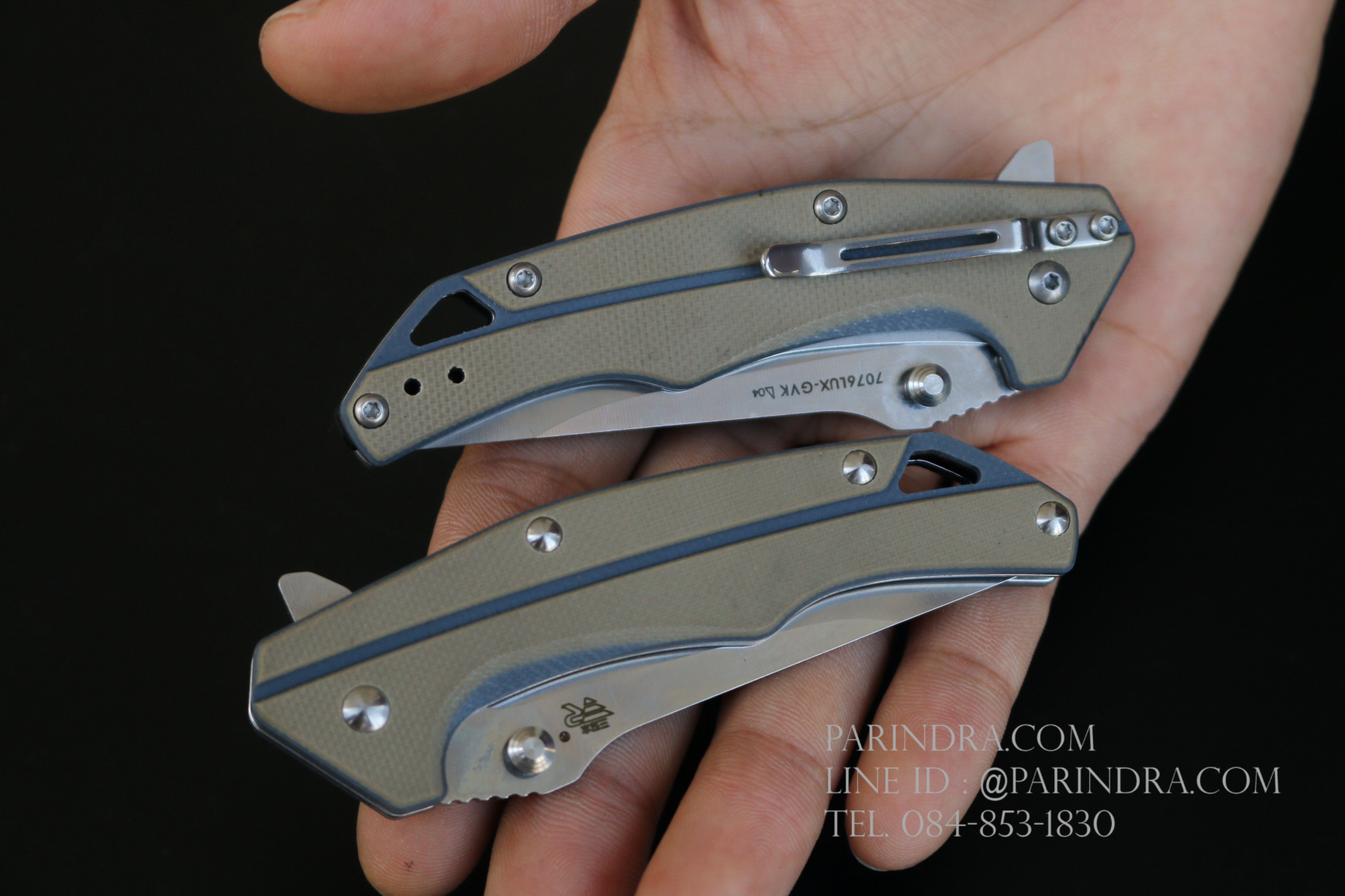 มีดพับเล็ก SANRENMU รุ่น 7076LUX GVK คมมาก ของแท้ 100%