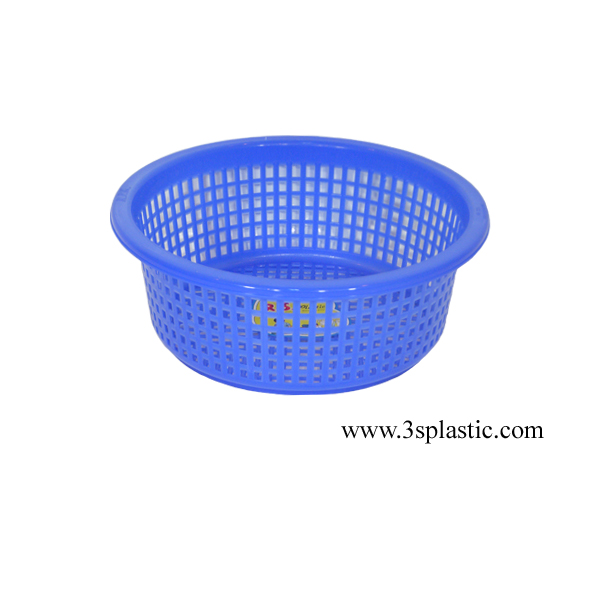 ตะกร้า/ตะแกรงกลม 222 ตะกร้าคัดขนาด สีสดใส ขนาด Ø 30.8 x 11.5 cm.