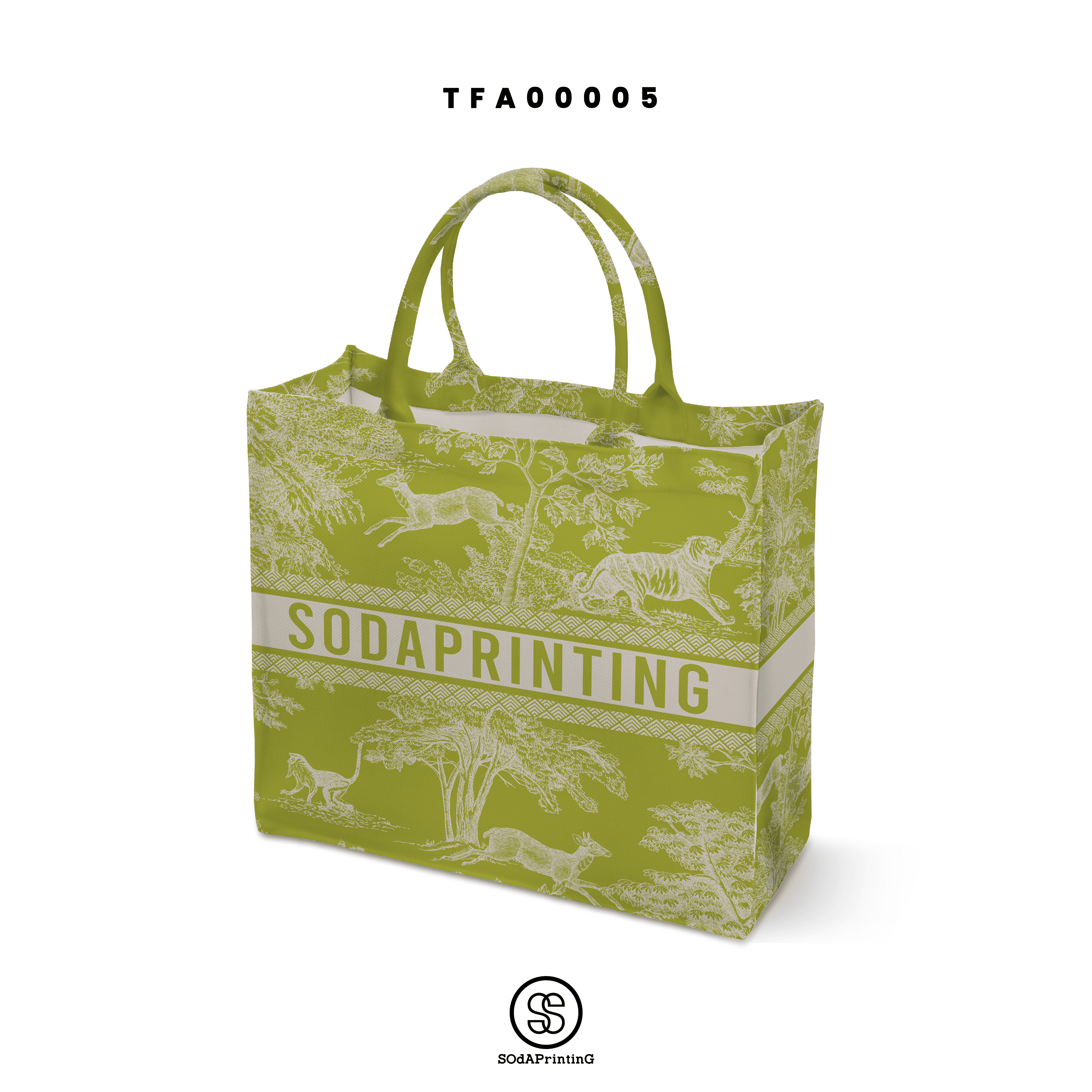 กระเป๋า Book Tote Bags ลาย FOREST รหัส TFA00005 #ใส่ชื่อได้ #SOdAbag #SOdAPrintinG #ForestCollection
