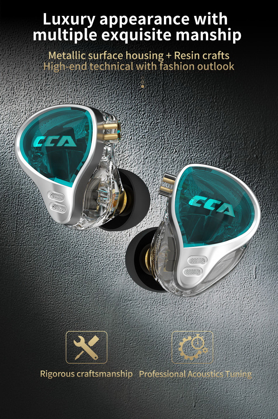 ขาย CCA CA10 หูฟัง Pure Balanced 5 ไดรเวอร์ 5BA ประกันศูนย์ไทย