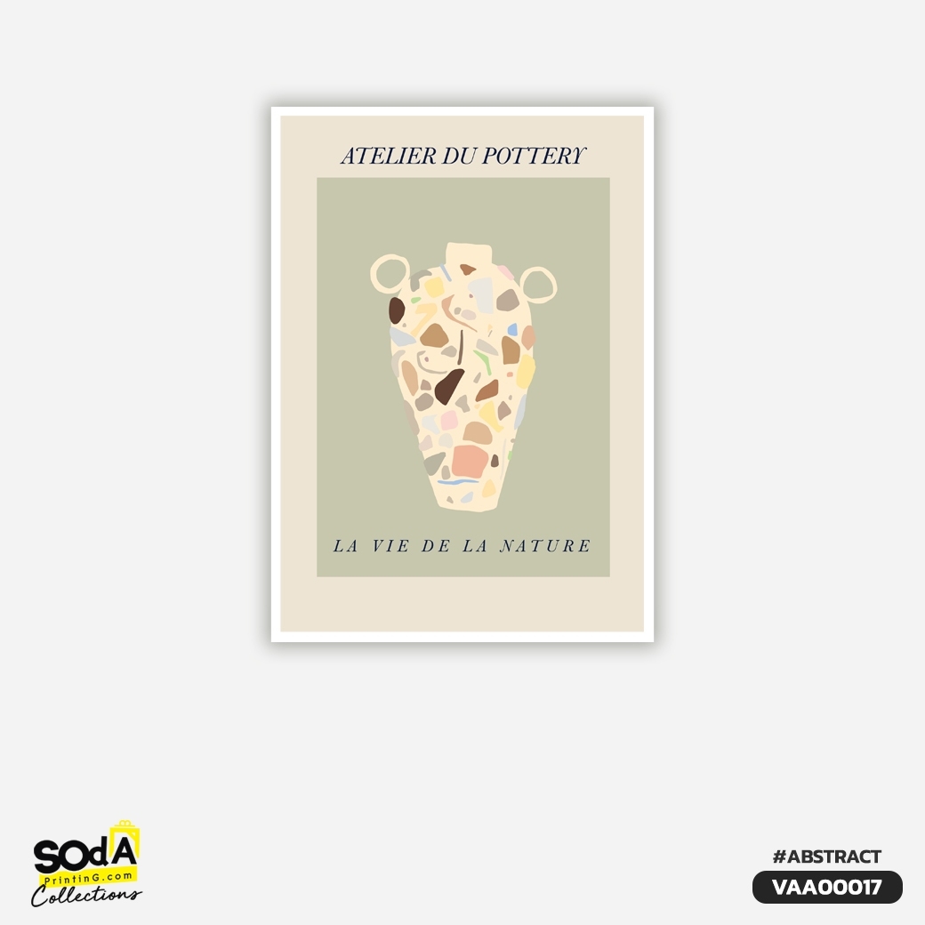 ภาพตกแต่งบ้านสำเร็จรูป Vase VAA00017 #SOdAcollection #ภาพตกแต่งบ้านสไตล์แอ็บสแตรค #ABSTRACT