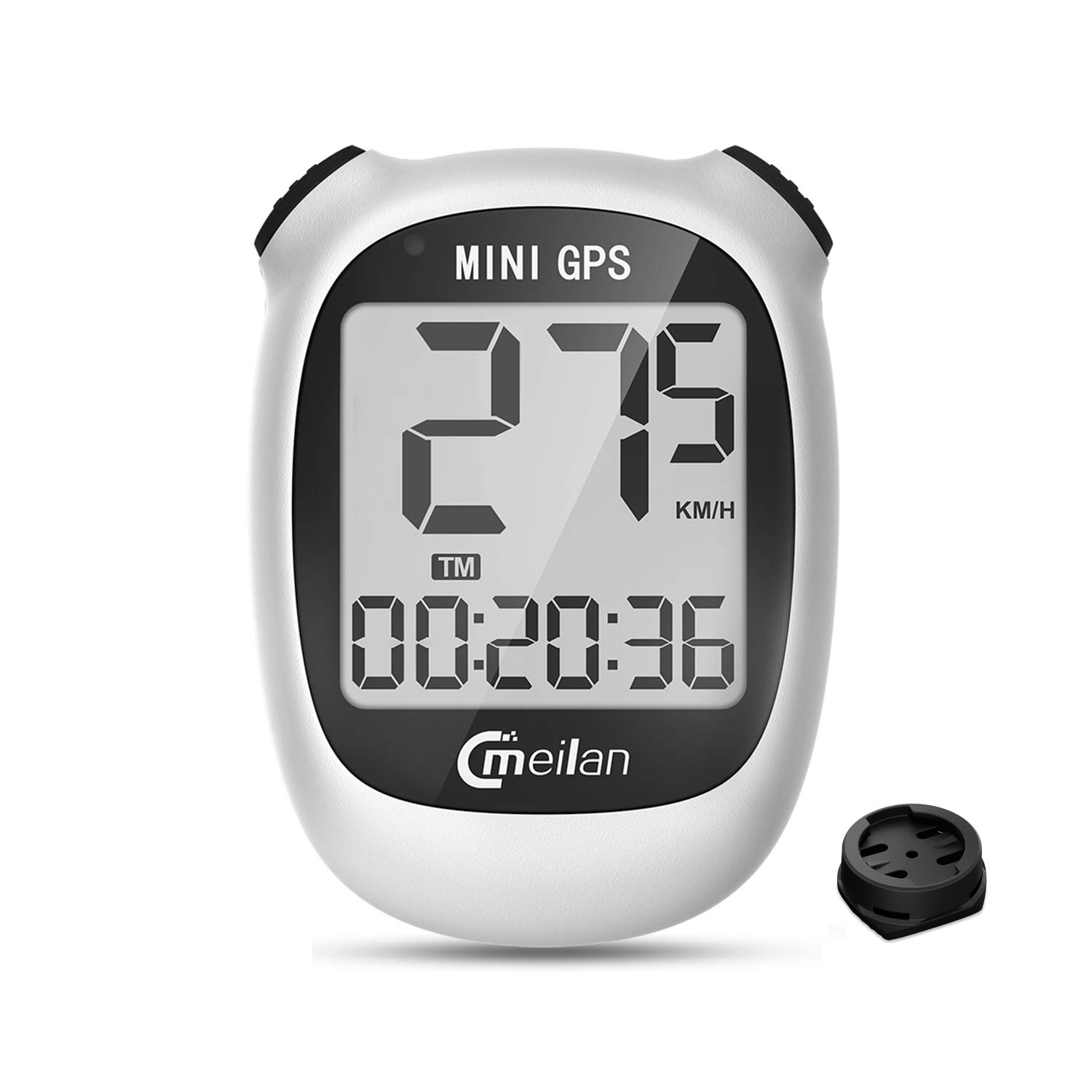 ไมล์จักรยาน MEILAN หน้าจอ 1.6 inch LCD Backlight GPS Bike Computer Wireless Cycling Bicycle IPX6 Waterproof Speedometer Odometer - White