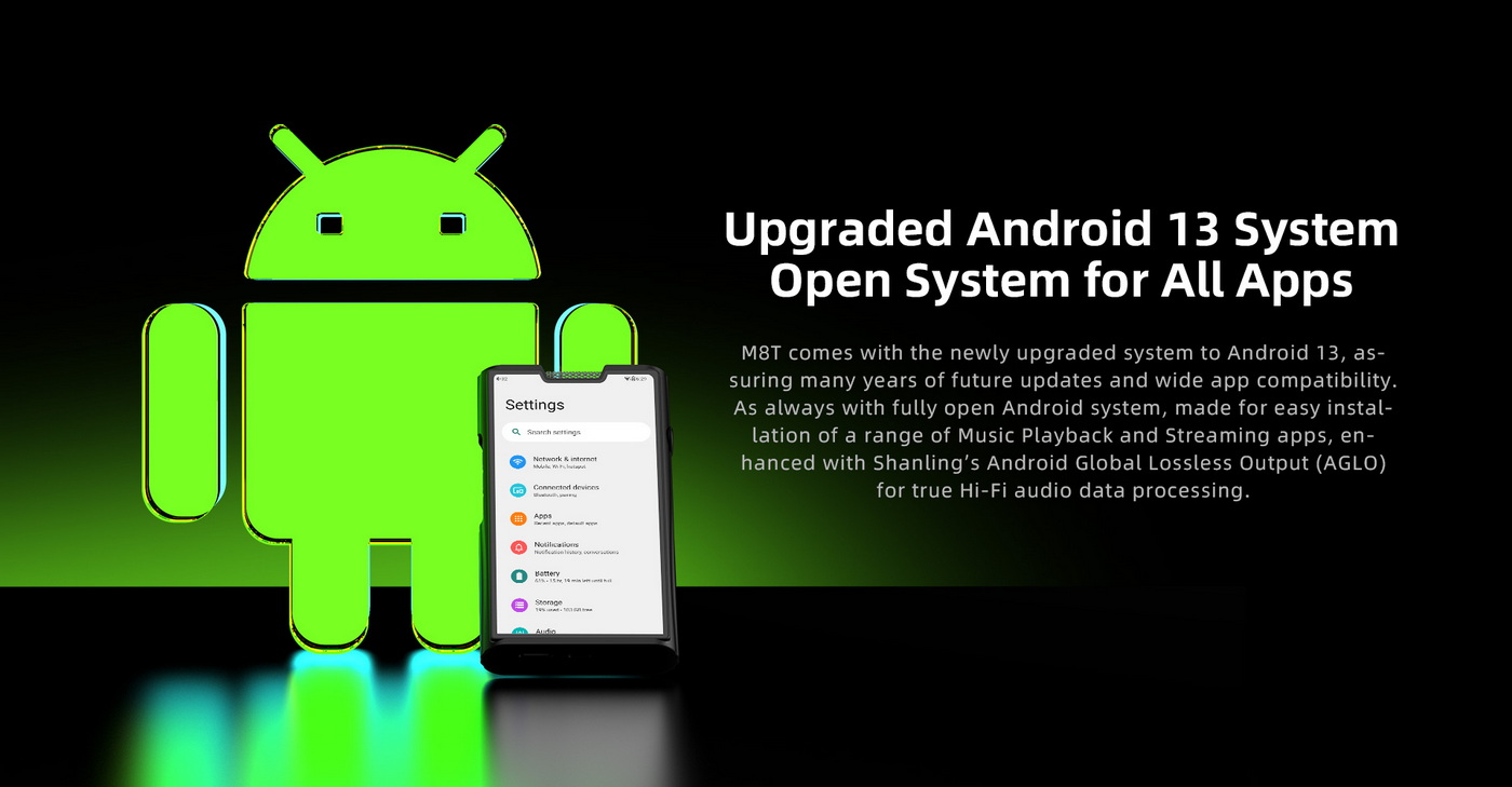 Shanling M8T DAP เครื่องเล่นพกพาหลอดแก้ว ระบบ Android 13 ระดับเรือธง ประกันศูนย์ไทย