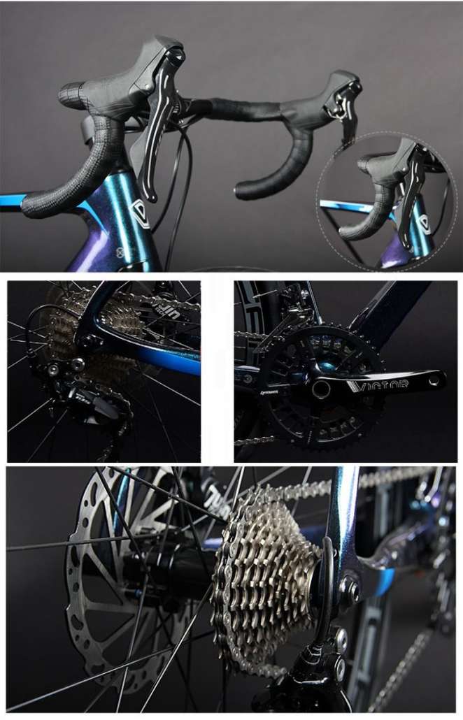 จักรยานเสือหมอบ JAVA FEROCE DISC มีดิสเบรค ดิสน้ำมัน เฟรม Carbon / ชุดขับ "105 Mix" 22speeds 2019