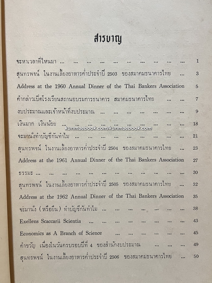 สุนทรพจน์ บทความและคำขวัญ โดย ดร.ป๋วย อึ๊งภากรณ์ ในวาระ 5 ปี แห่งผู้ว่าการฯ
