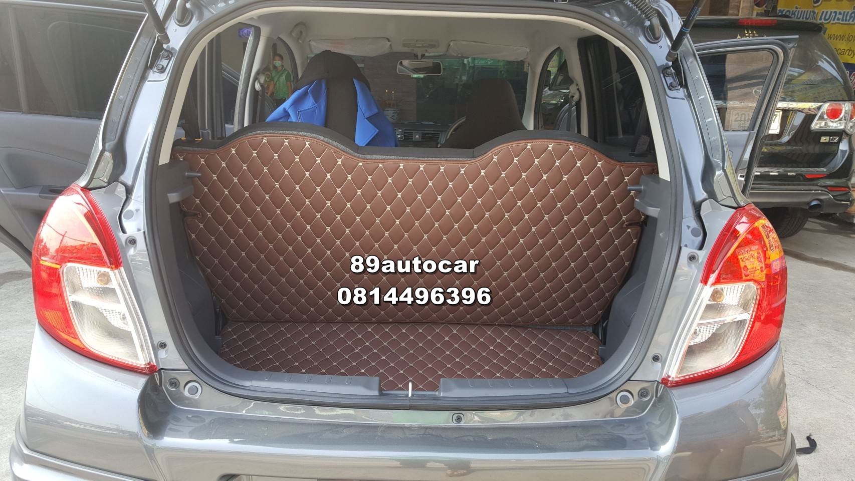 พรมรองเท้าในรถ Suzuki Celerio ปูพรม6D สีกาแฟ เต็มคัน