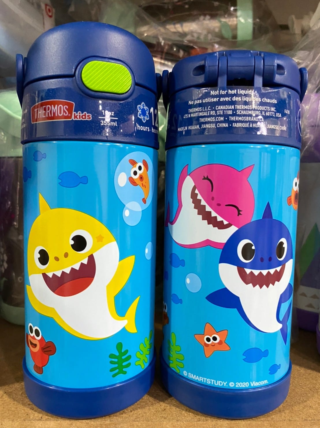 กระติกน้ำเก็บความเย็น Thermos 12oz FUNtainer Water Bottle - Baby Shark