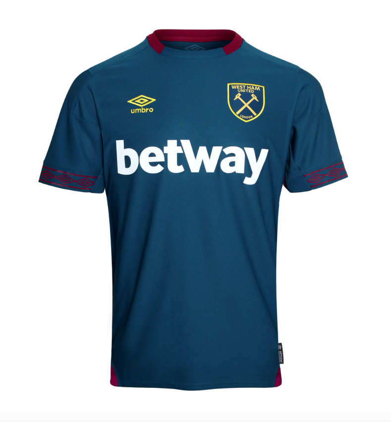 เสื้อเวสต์แฮม ยูไนเต็ด 2018 2019 ทีมเเยือนของแท้