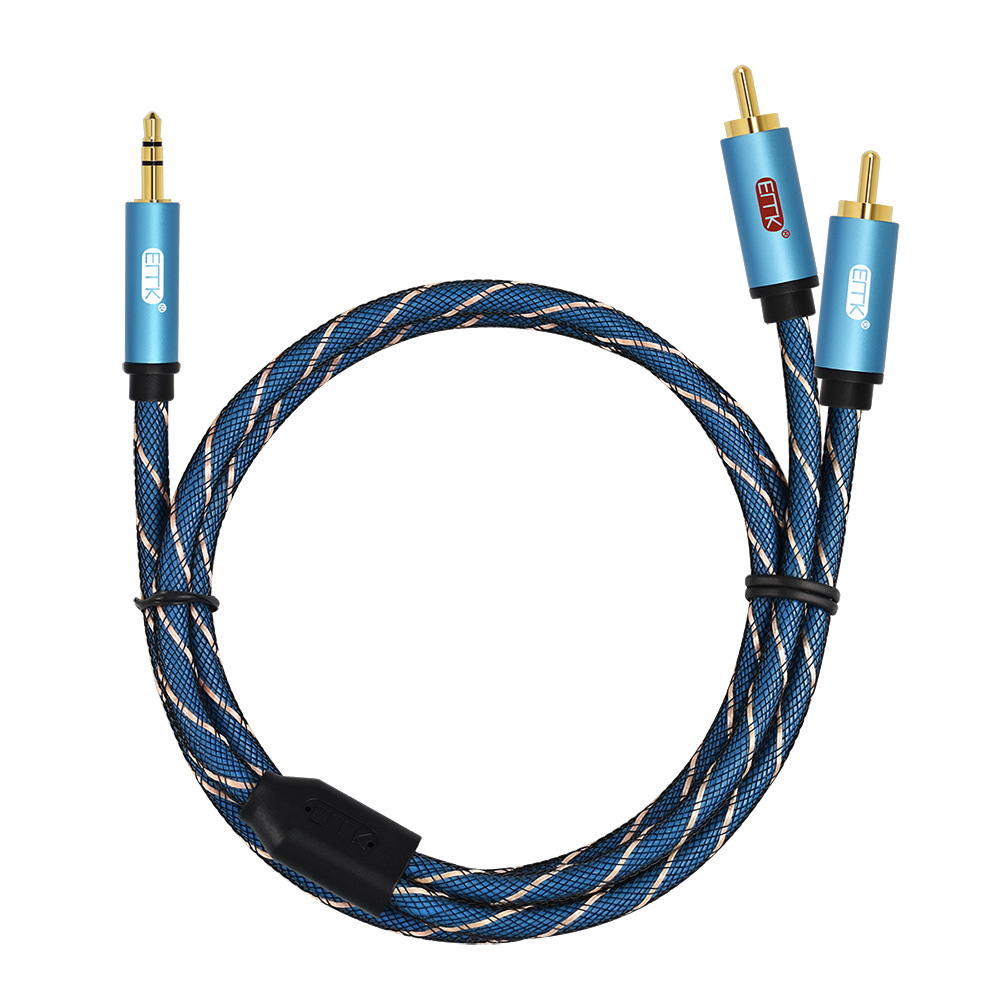 ขาย ERTK RCA TO AUX สายแปลง RCA 2 หัวเป็น AUX 3.5mm