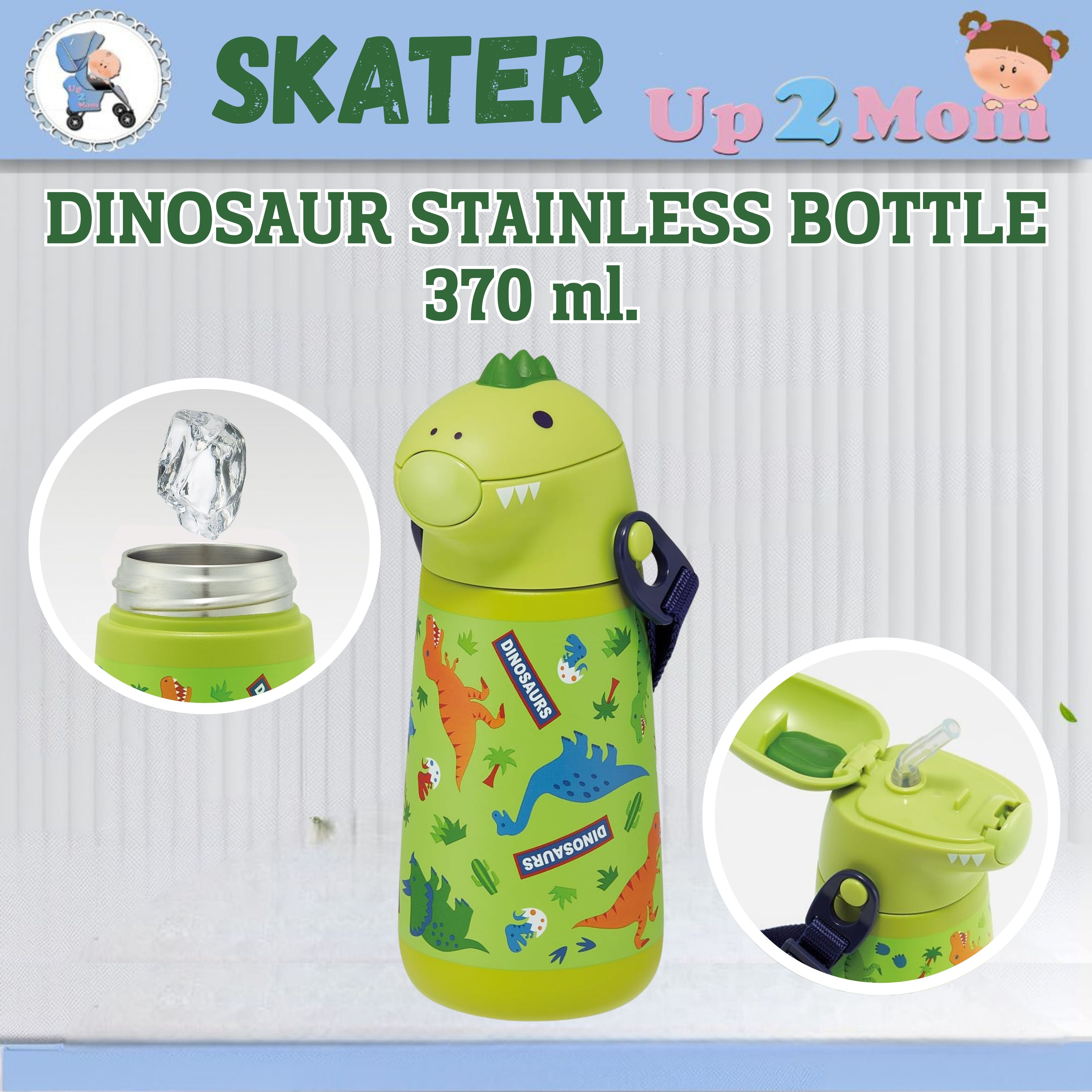กระติกน้ำ Skater stainless Straw Bottle 370ml กระติกน้ำเก็บร้อน/เย็น