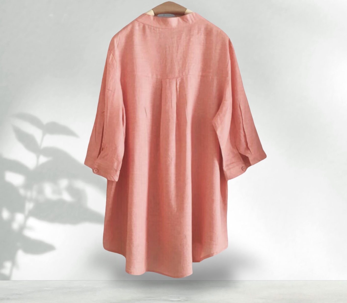 เสื้อผ้าฝ้ายนุ่มแขนสามส่วน
