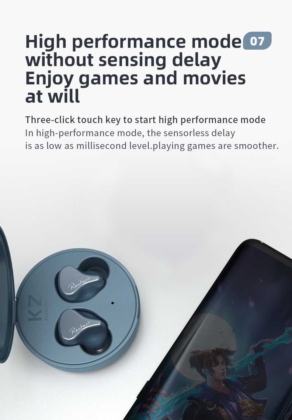 ขาย KZ SKS หูฟัง TWS 2 ไดรเวอร์ 1DD+1BA ประกันศูนย์ไทย