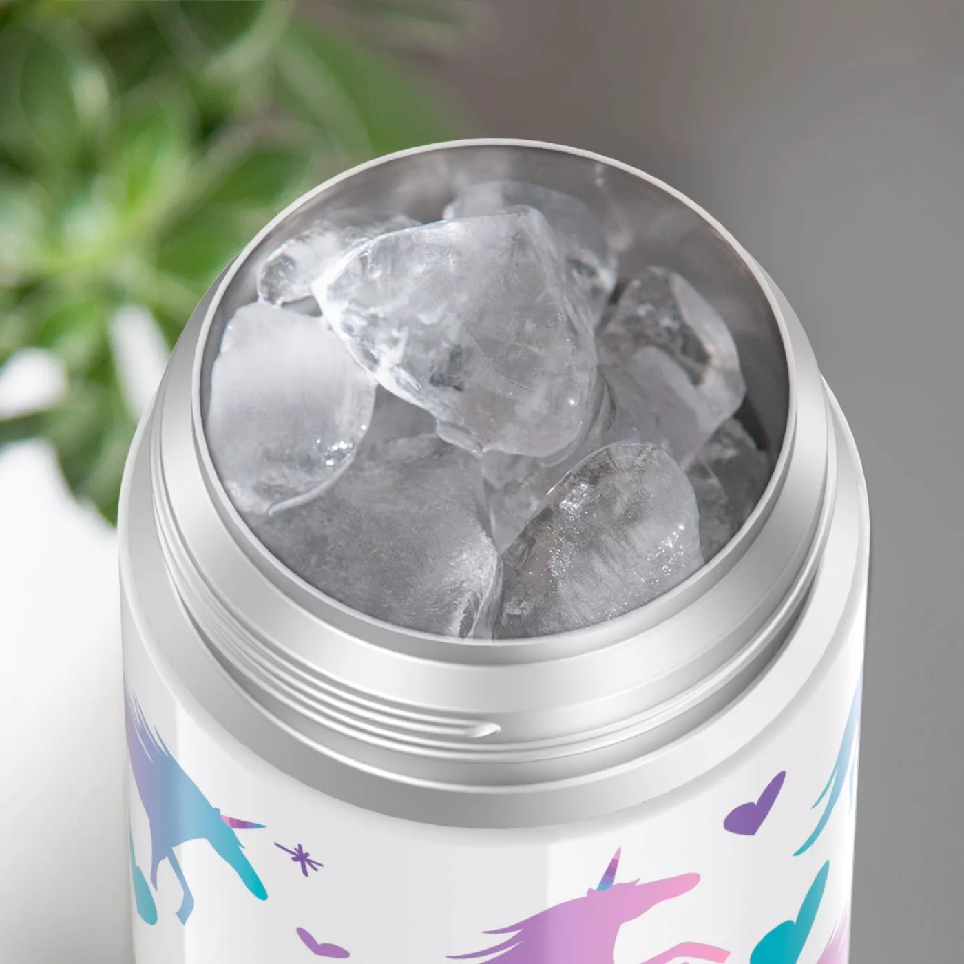 กระติกน้ำ เก็บความเย็น Thermos Unicorn 12oz FUNtainer Water Bottle with Bail Handle - Blue