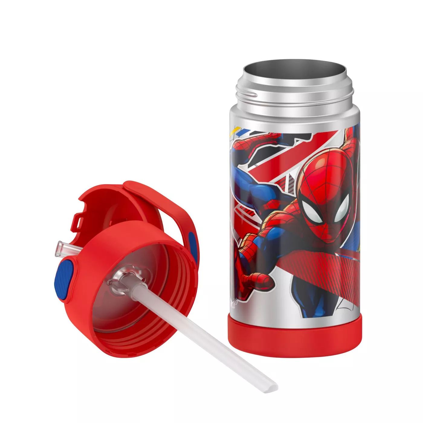 กระติกน้ำเก็บความเย็น Thermos Spider-Man 12oz FUNtainer Water Bottle with Bail Handle - Red