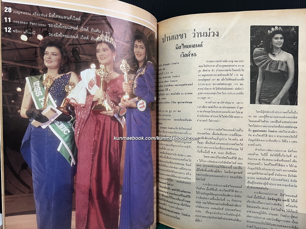 มิสเวิลด์ไทยแลนด์ 1987 ( เบญจวรรณ ศรีละพันธ์ )