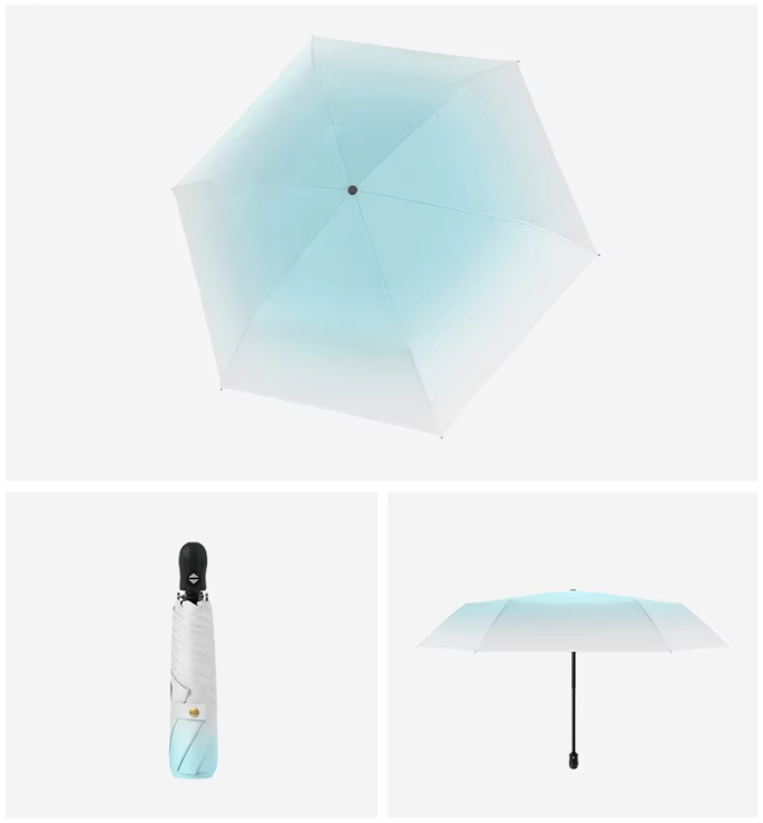 ร่มพับ 3 ตอน 6 ก้าน 21 นิ้ว UV Ultra Slim เปิด-ปิด อัตโนมัติ รุ่น LY-SS190601261 (ร่มเบา)