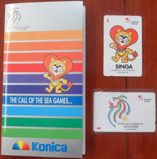 ชุดบัตรโทรศัพท์ การแข่งขันกีฬาซีเกมส์ - ซีเกมส์ ครั้งที่ 17 สิงคโปร์ 1993 โดยสิงค์เทล / SEA GAMES International Sports Tournament Phone Card Collection - 17th SEA GAMES SINGAPORE 1993 by SINGTEL