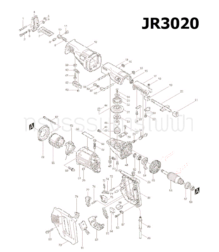 ทุ่น เลื่อยไฟฟ้า Makita มากีต้า JR3020 (แท้) ##(*)