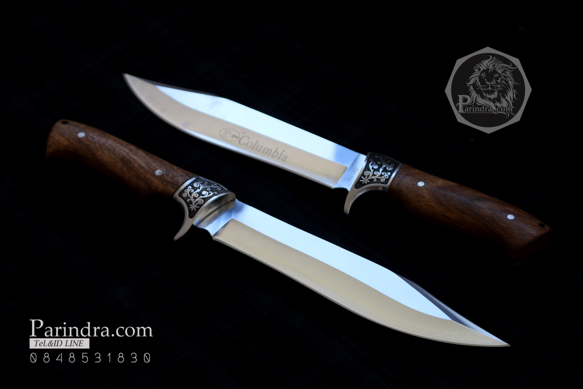 มีด Columbia รุ่น A3142 ด้ามไม้คลาสสิค ใบมีดออกแบบสวย ขนาด 12.5 นิ้ว