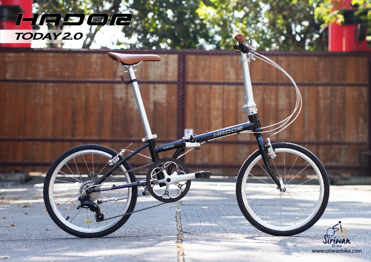 จักรยานพับได้ HADOR TODAY 2.0 Folding bike ล้อ 20" ชุดเกียร์ LT-Woo A5 9 สปีด เฟรม CHROMOLY