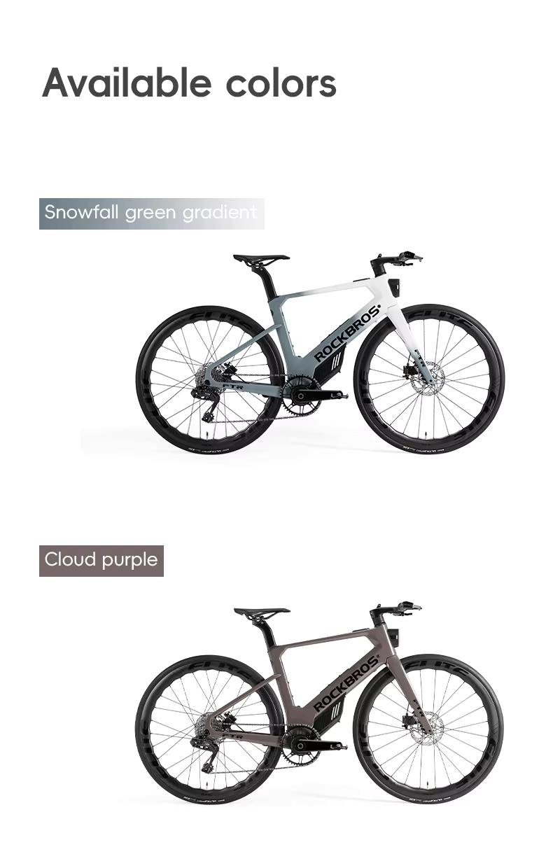 ROCKBROS FTR E-BIKE จักรยานไฟฟ้าคาร์บอน 13.8 กก. | มอเตอร์ 250W | แบต LG | วิ่ง 150 กม. | L-TWOO 11 สปีด