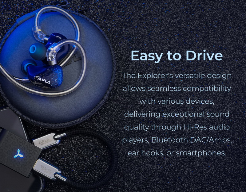 Aful Explorer หูฟัง IEMs Hybrid 3 ไดรเวอร์ 1DD+2BA ผลงานชิ้นเอก ประกันศูนย์ไทย