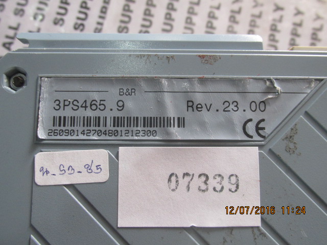 3PS465.9 PLC " B&R "