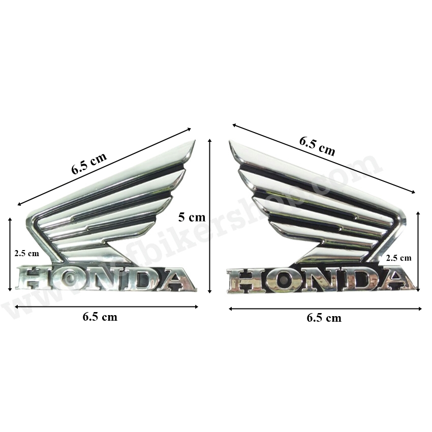 สติ๊กเกอร์ปีกนก HONDA ขนาด 6.5 CM