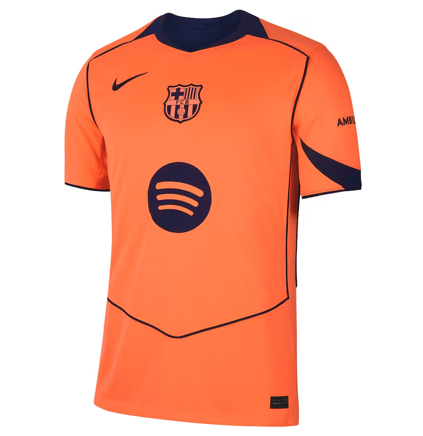 เสื้อบาร์เซโลน่า 2025 2026 ชุดที่3 รุ่นแฟนบอล Third Stadium ของแท้