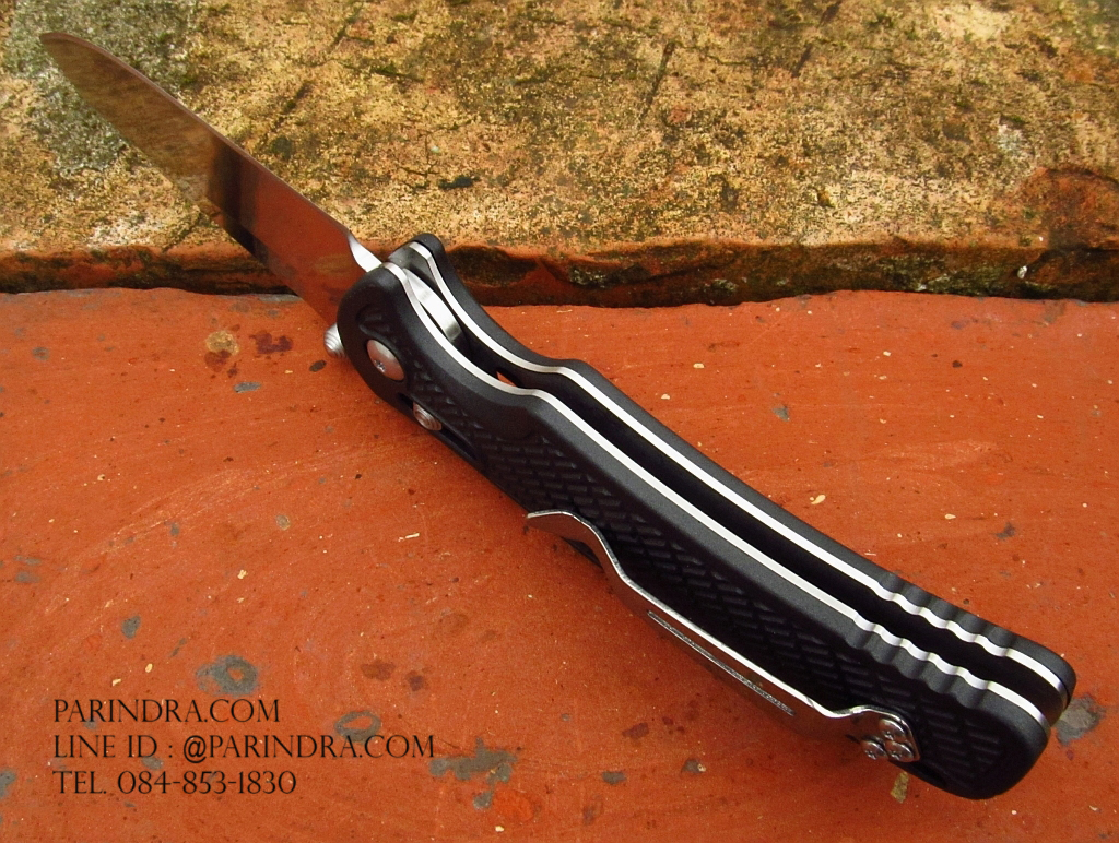 มีดพับ Ganzo กานโซ่ รุ่น G726M BK ด้ามสีดำใบเงิน ของแท้ 100%