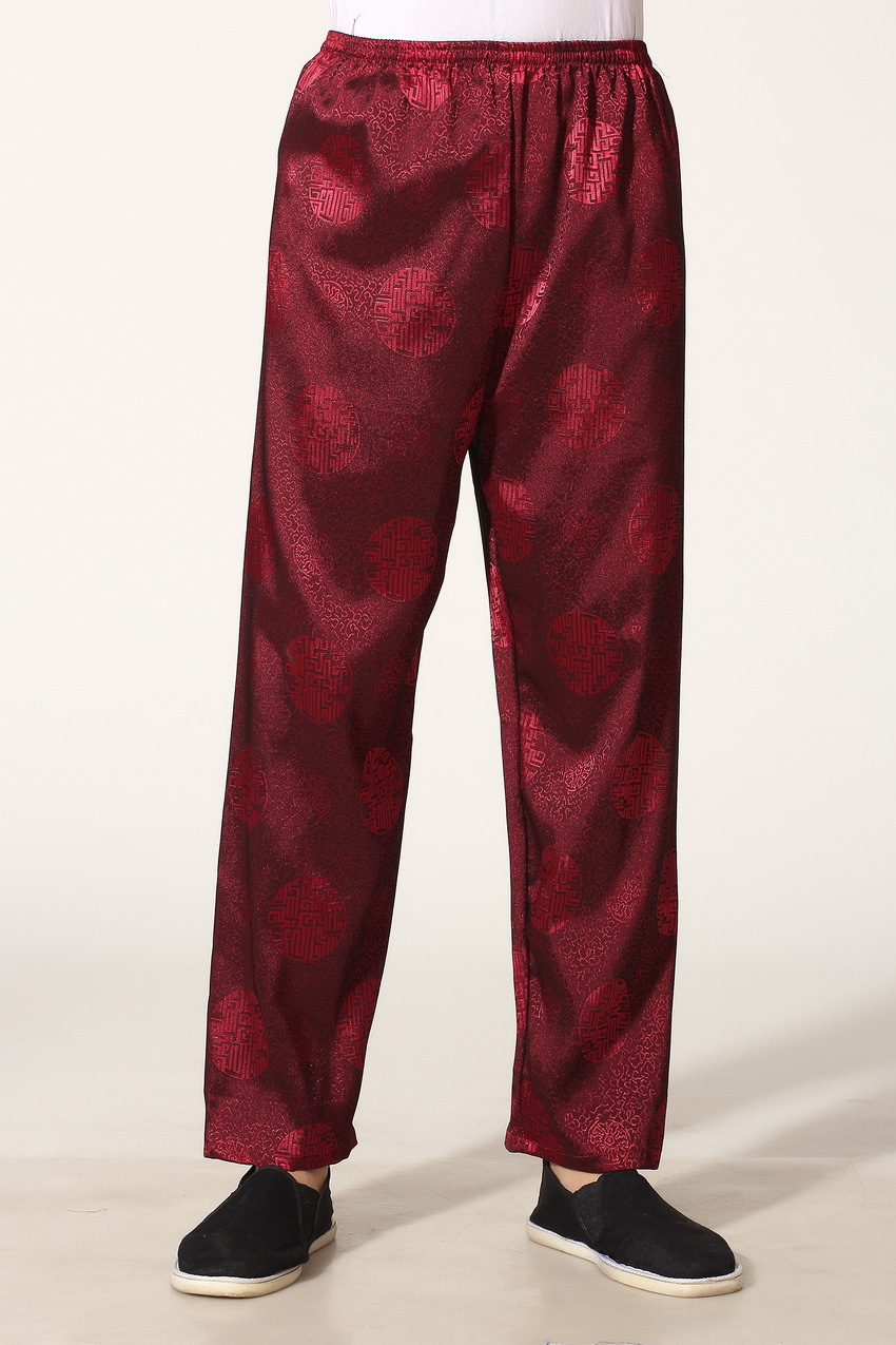 Pre-order ชุดจีน ชาย เสื้อพร้อมกางเกง สีแดง