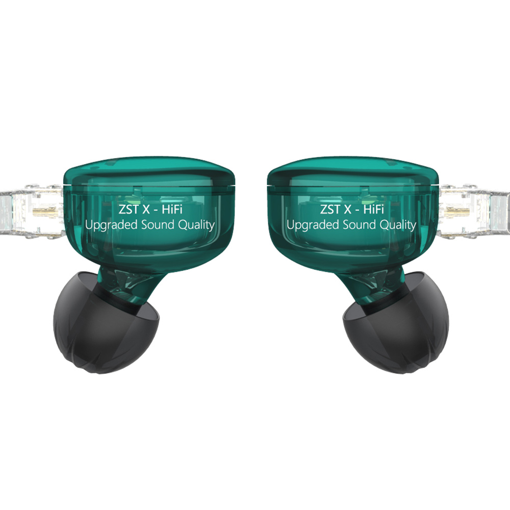 ขาย KZ ZST X หูฟัง 2 ไดร์เวอร์ 1DD+1BA สายชุบเงินถัก100แกน