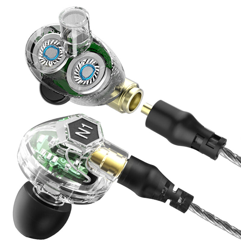 ขาย VJJB N1 หูฟัง 2 ไดรเวอร์ถอดสายได้ มาพร้อมสาย2in1 สายธรรมดา และ ไมค์ 2 เส้นในชุด