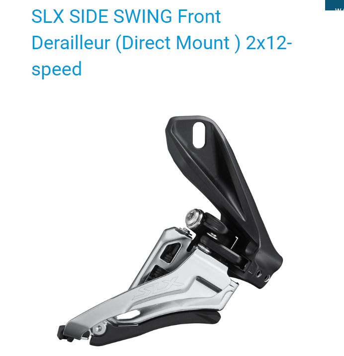 SHIMANO ตัวสับจาน SLX, FD-M7100-D, Side Swing, ไดเรกเมาท์, FRONT PULL