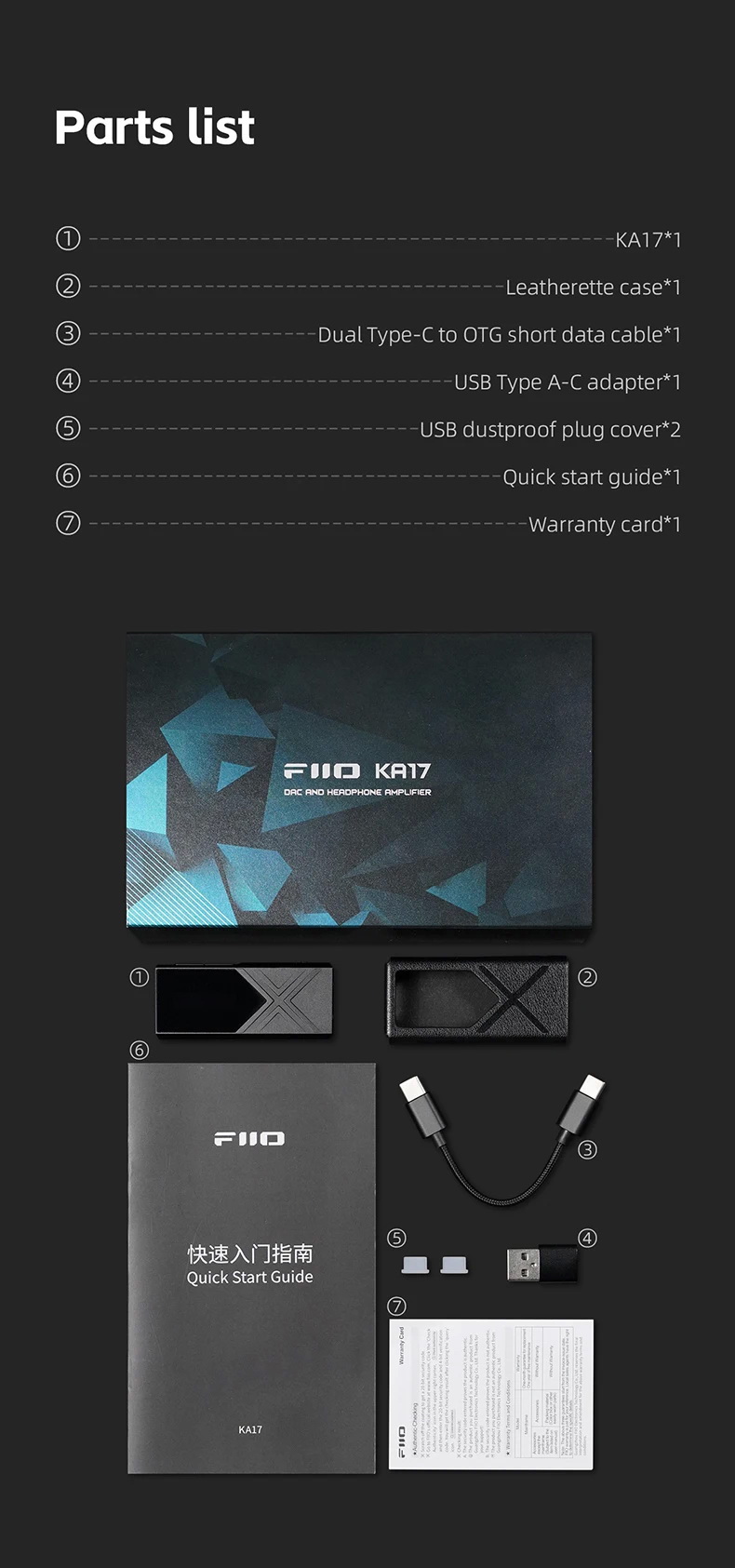 FiiO KA17 DAC/AMP พกพาชิป DAC คู่ ES9069Q จอ Dot Matrix รองรับ MQA Hi-Res ประกันศูนย์ไทย