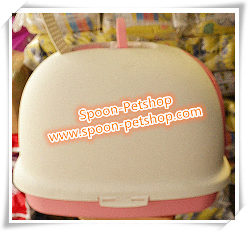 ห้องน้ำแมว รุ่นโดม ขนาดจัมโบ้ แบบ E Makar XXL Luxury Ag+ นำเข้าจากประเทศญี่ปุ่น มี 2 สี พร้อมที่ตักทรายแมว