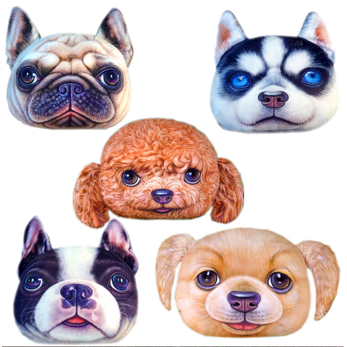 (พร้อมส่ง) หมอนหน้าน้องหมา 3 มิติ (50*40 cm.)