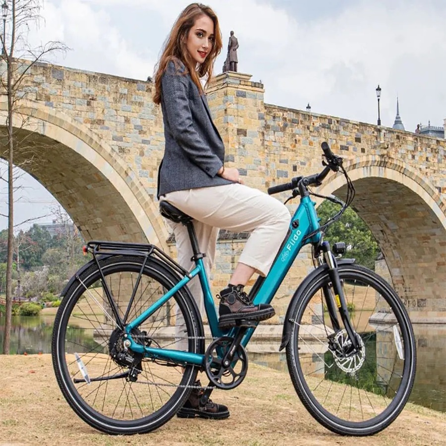 จักรยานไฟฟ้า FIIDO C11 Pro – มอเตอร์ 250W, แบตเตอรี่ 48V 10.4Ah, เซนเซอร์แรงบิด, เบรกไฮดรอลิก | จักรยานไฟฟ้าเมือง 27.5 นิ้ว