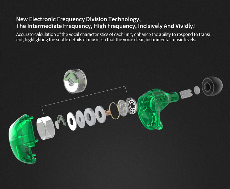 ขาย KZ ZSR หูฟัง Hybrid 3 ไดร์เวอร์ (1DD 2BA) ถอดสายได้