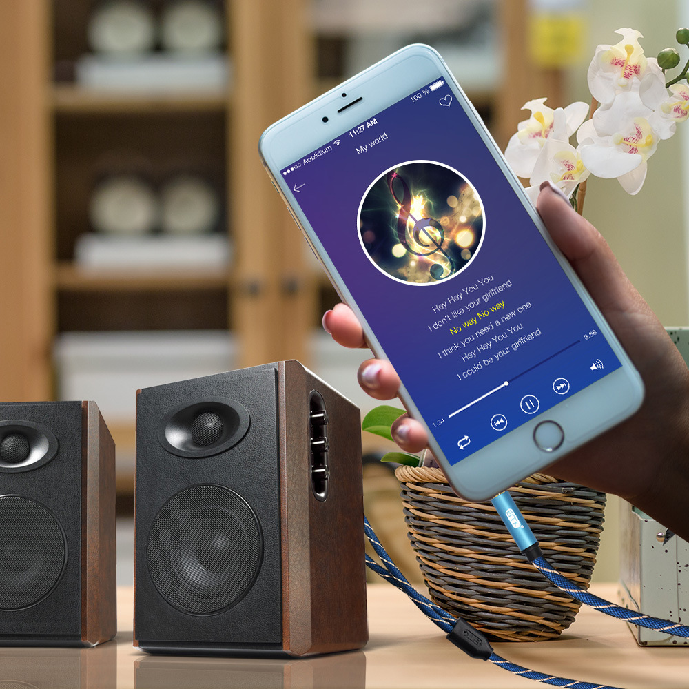 ขาย ERTK RCA TO AUX สายแปลง RCA 2 หัวเป็น AUX 3.5mm