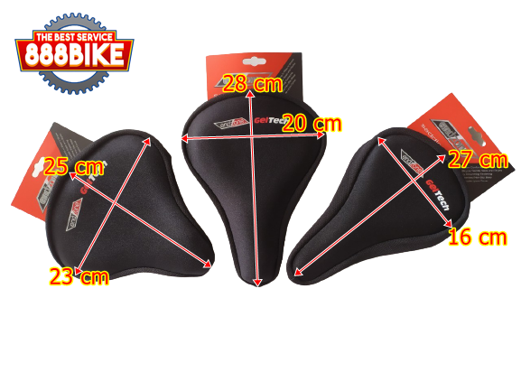 “VELO” ผ้าหุ้มอานวีโล่ รุ่น GELTECH, สีดำ, ขนาดเล็ก กลางใหญ่