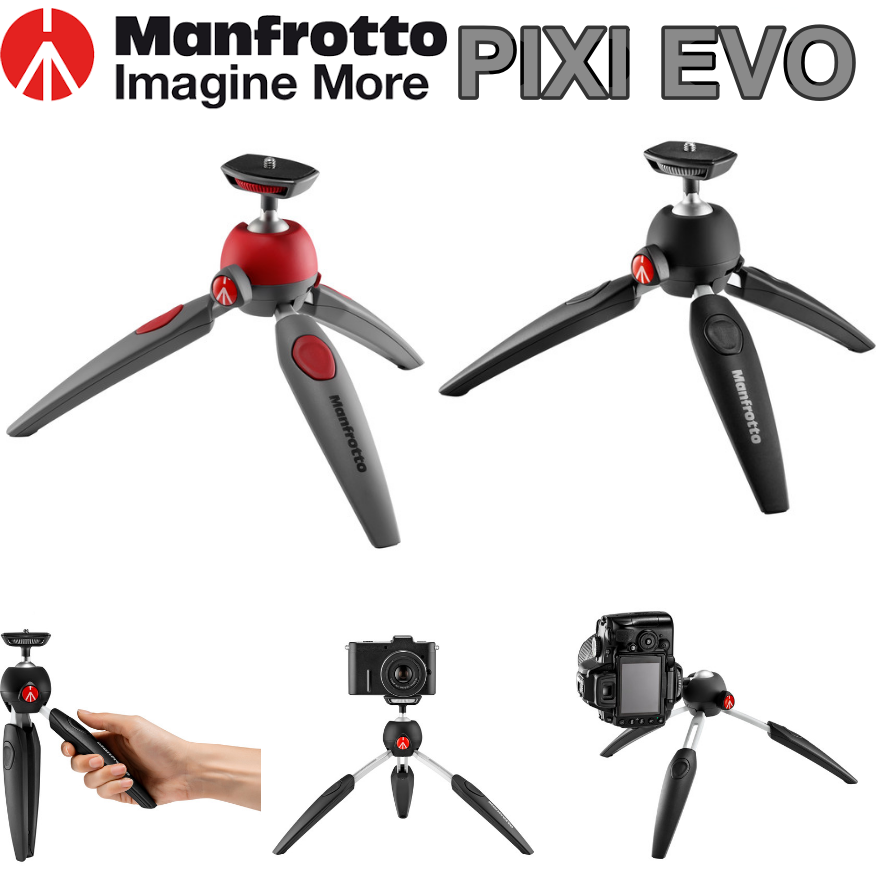 ขาตั้งกล้อง Manfrotto PIXI EVO (ส่ง EMS ฟรี) ประกันศูนย์ 5 ปี
