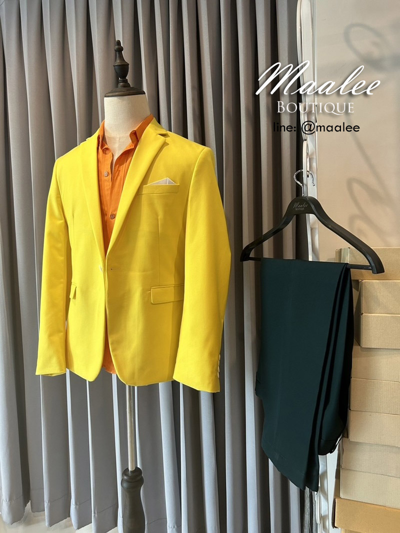 พร้อมเช่า ชุดสูทชาย แฟชั่น Set คละสี