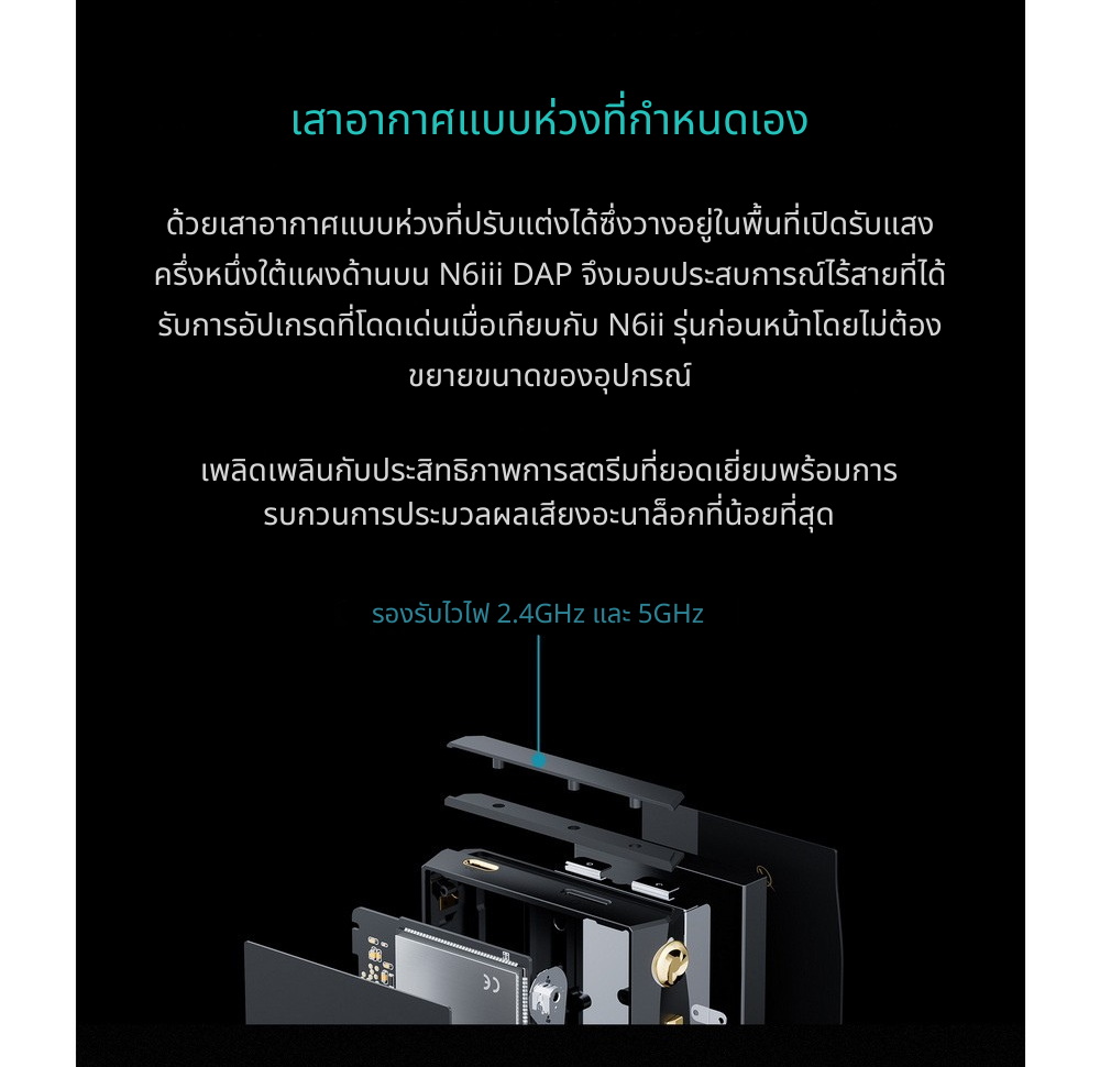 Cayin N6III + C201/E203/R202 เครื่องเล่นเสียงดิจิทัลคุณภาพระดับมาสเตอร์ เปลี่ยนบอร์ดเสียงได้ ประกันศูนย์ไทย