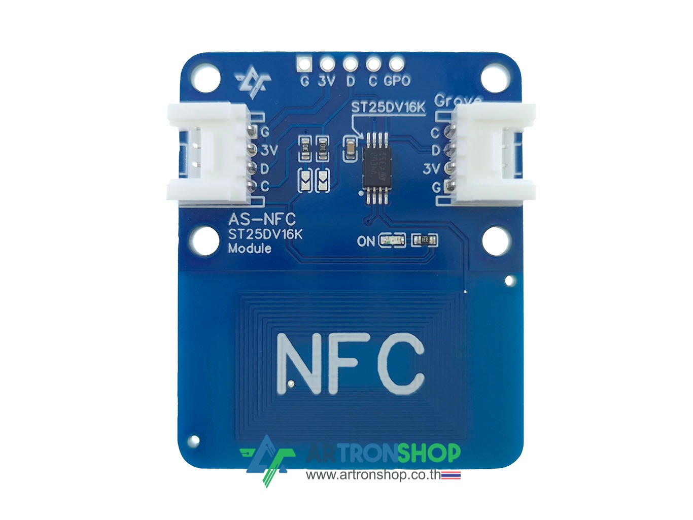 AS-NFC ST25DV16K Module โมดูล Tag NFC แบบอ่าน-เขียนผ่าน I2C