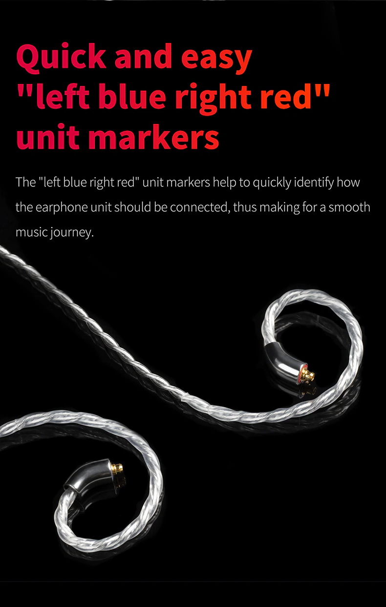 ขาย FiiO LC-RD สายอัพเกรดหูฟังทำจากเงินล้วน Pure Silver ถักแบบ Litz