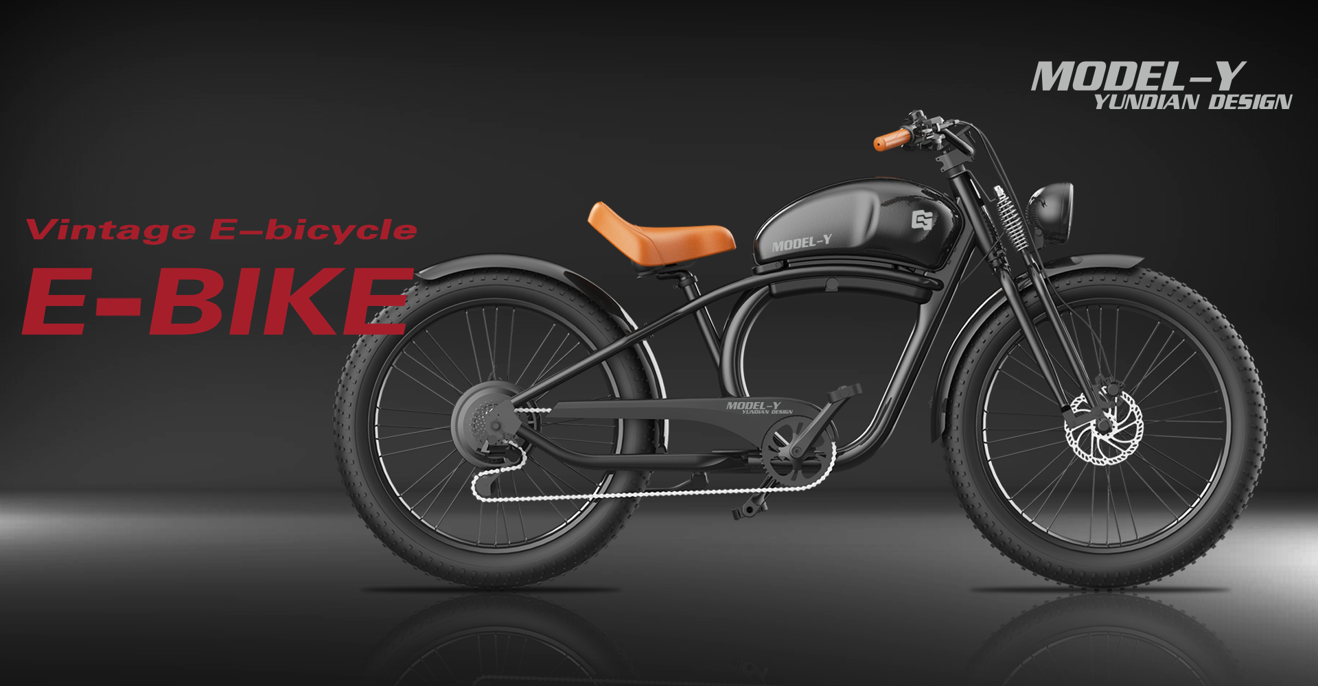 จักรยานไฟฟ้า YUNDIAN Fat Tire Electric Bike 500W / 48V 26Inch Steel Lithium Battery